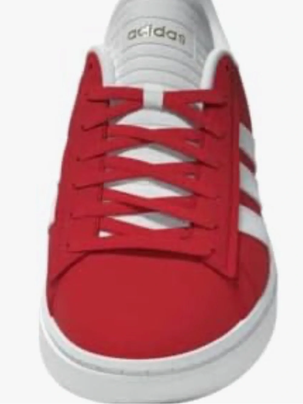 Adidas Grand Court Alpha Suede Low-Top Sneakers {Red/Wht/Gold} 9